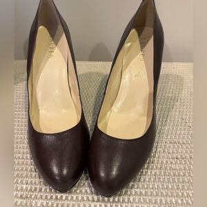 Ralph Lauren Leather Heels_Brown